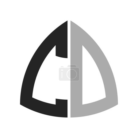 Modernes Creative CO Logo Design. Brief CO Icon für jedes Unternehmen und Unternehmen