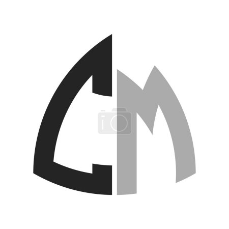 Modern Creative CM Logo Design. Letter CM Icon for any Business and Company