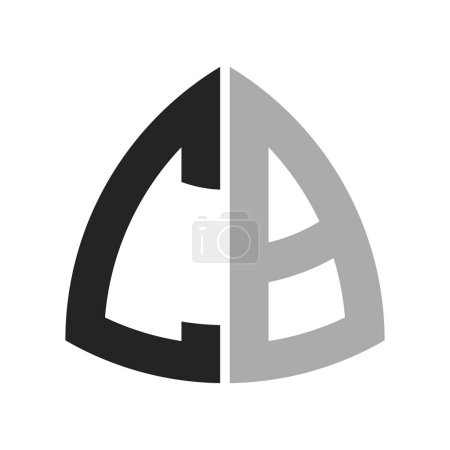 Diseño creativo moderno del logotipo del CB. Letra CB Icon para cualquier negocio y empresa