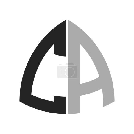 Modern Creative CA Logo Design. Letter CA Icon for any Business and Company