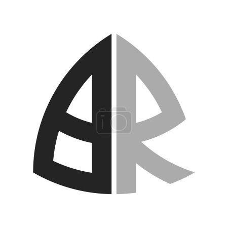 Design de logo BR créatif moderne. Lettre BR Icône pour toute entreprise et entreprise
