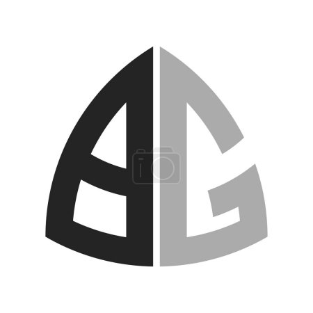 Design de logo BG créatif moderne. Lettre BG Icône pour toute entreprise et entreprise