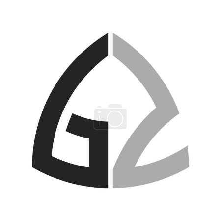 Modern Creative GZ Logo Design. Letter GZ Icon for any Business and Company