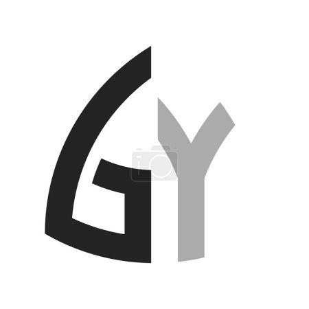 Modern Creative GY Logo Design. Letter GY Icon for any Business and Company