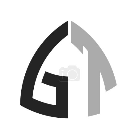 Modernes Creative GT Logo Design. Brief GT Icon für jedes Unternehmen und Unternehmen