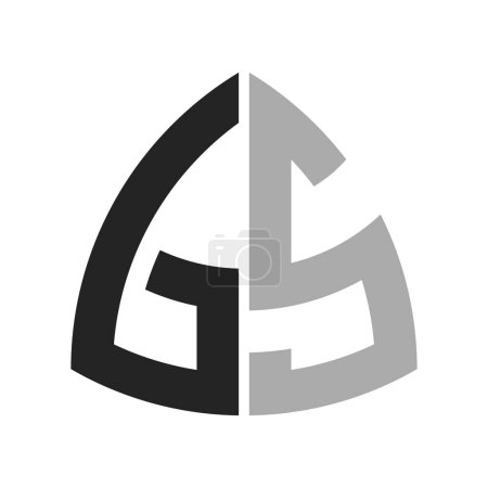 Modern Creative GS Logo Design. Letter GS Icon for any Business and Company