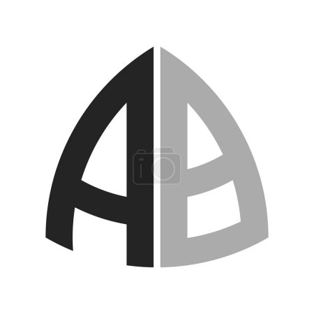 Design de logo AB créatif moderne. Lettre AB Icône pour toute entreprise et entreprise