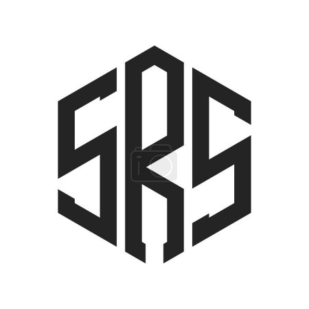 SRS Logo Design. Initial Letter SRS Monogram Logo using Hexagon shape