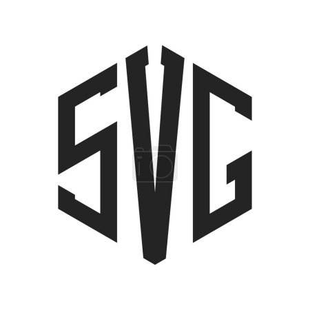 SVG Logo Design. Initial Letter SVG Monogram Logo using Hexagon shape