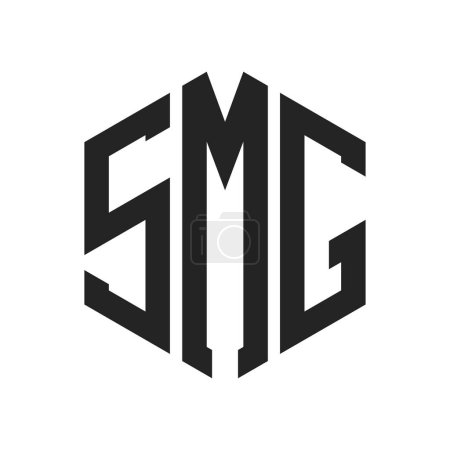 SMG Logo Design. Initial Letter SMG Monogram Logo using Hexagon shape