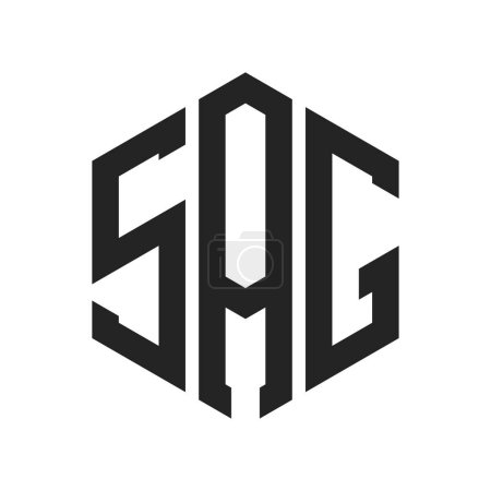 SAG Logo Design. Initial Letter SAG Monogram Logo using Hexagon shape