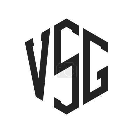 VSG Logo Design. Initial Letter VSG Monogram Logo using Hexagon shape