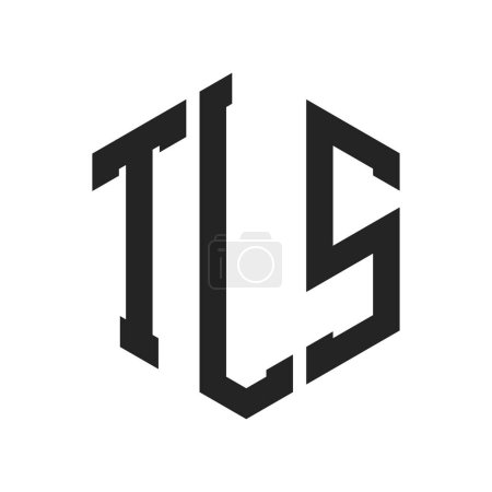 TLS Logo Design. Initial Letter TLS Monogram Logo using Hexagon shape