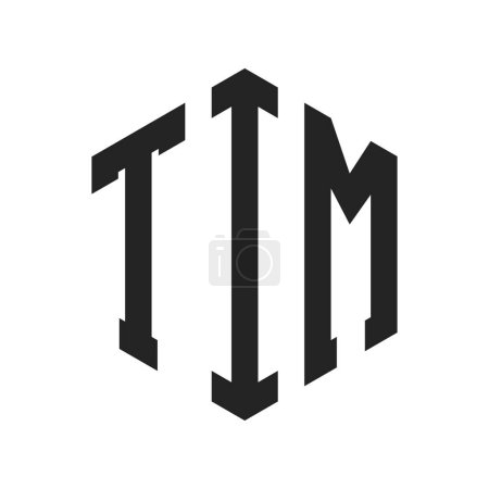 TIM Logo Design. Initial Letter TIM Monogram Logo using Hexagon shape