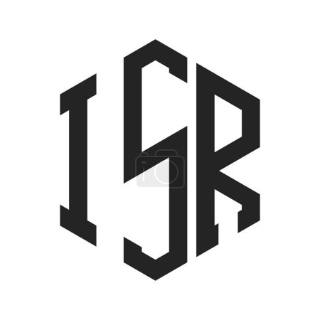 ISR Logo Design. Initial Letter ISR Monogram Logo using Hexagon shape