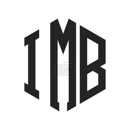 Diseño de Logo IMB. Letra inicial IMB Monogram Logo usando la forma del hexágono