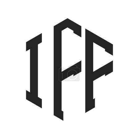 IFF Logo Design. Initial Letter IFF Monogram Logo using Hexagon shape