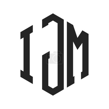 Téléchargez les illustrations : IJM Logo Design. Lettre initiale Logo monogramme IJM en forme d'hexagone - en licence libre de droit