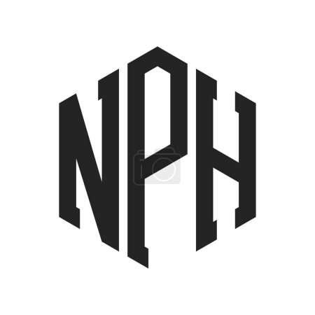 NPH Logo Design. Initial Letter NPH Monogram Logo using Hexagon shape