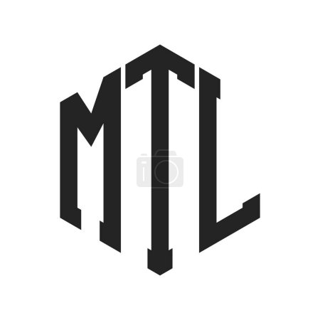 MTL Logo Design. Initial Letter MTL Monogram Logo using Hexagon shape
