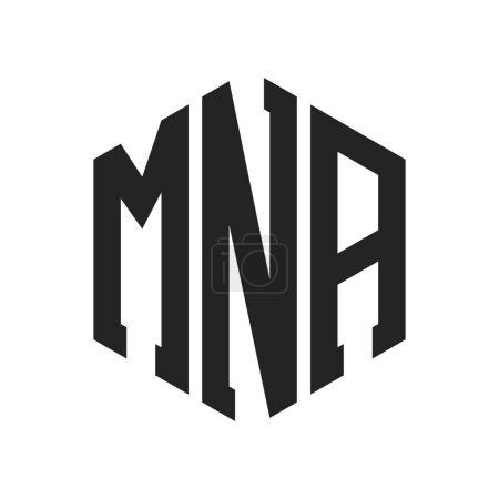 MNA Logo Design. Lettre initiale MNA Monogram Logo en utilisant la forme hexagonale