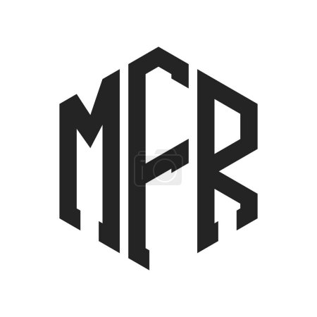 MFR Logo Design. Initial Letter MFR Monogram Logo using Hexagon shape
