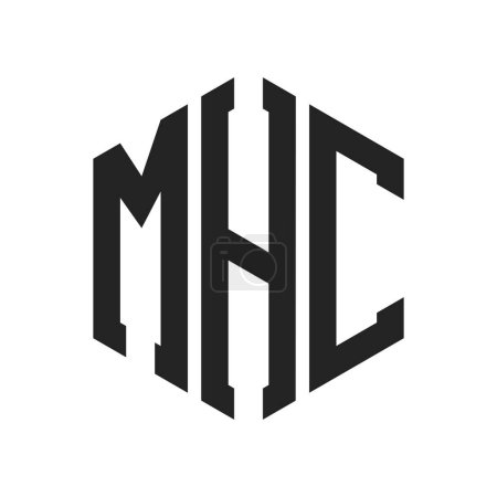 MHC Logo Design. Initial Letter MHC Monogram Logo using Hexagon shape
