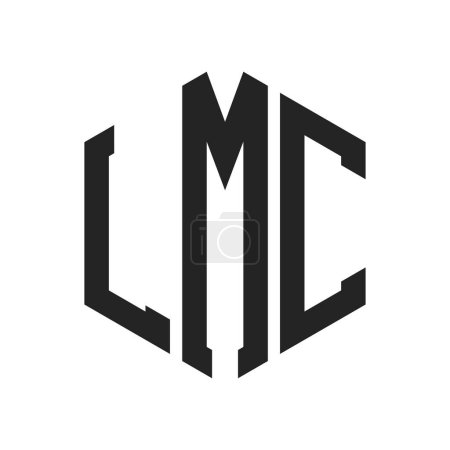 Téléchargez les illustrations : LMC Logo Design. Lettre initiale Logo monogramme LMC en forme d'hexagone - en licence libre de droit