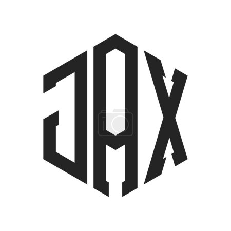 JAX Logo Design. Initial Letter JAX Monogram Logo using Hexagon shape