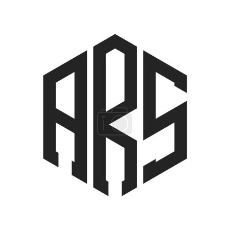 ARS Logo Design. Initial Letter ARS Monogram Logo using Hexagon shape