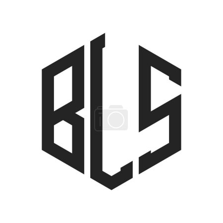 BLS Logo Design. Initial Letter BLS Monogram Logo using Hexagon shape