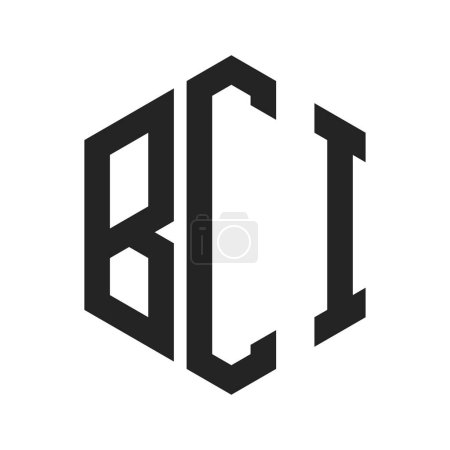 BCI Logo Design. Initial Letter BCI Monogram Logo using Hexagon shape