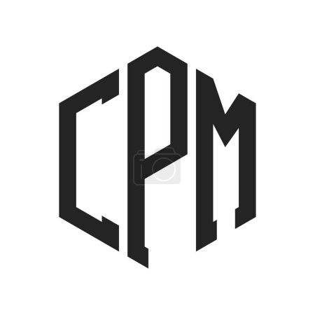CPM Logo Design. Initial Letter CPM Monogram Logo using Hexagon shape