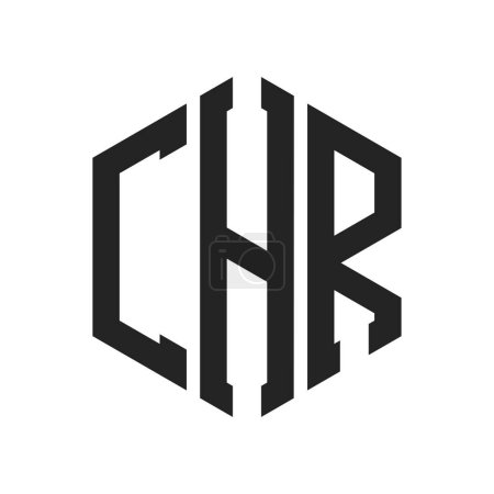 CHR Logo Design. Initial Letter CHR Monogram Logo using Hexagon shape