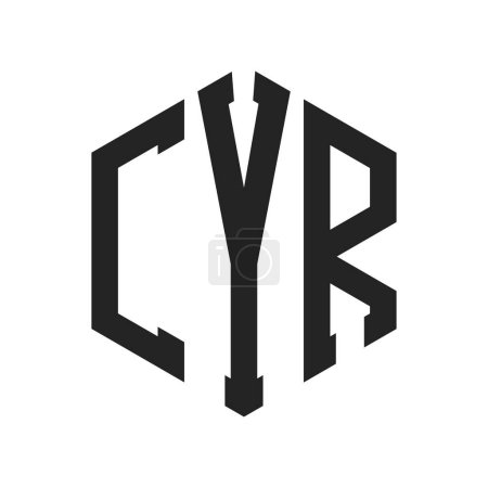 CYR Logo Design. Initial Letter CYR Monogram Logo using Hexagon shape