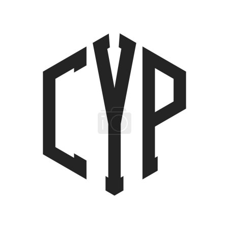 CYP Logo Design. Initial Letter CYP Monogram Logo using Hexagon shape