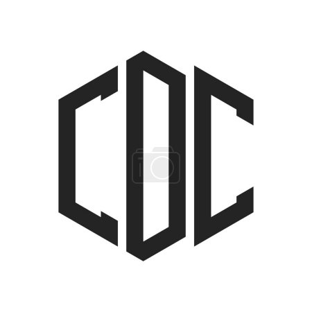 CDC Logo Design. Lettre initiale CDC Monogram Logo en utilisant la forme hexagonale