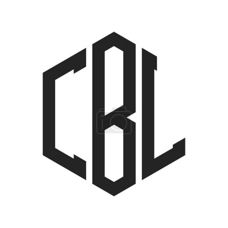CBL Logo Design. Lettre initiale CBL Monogram Logo utilisant la forme de l'hexagone