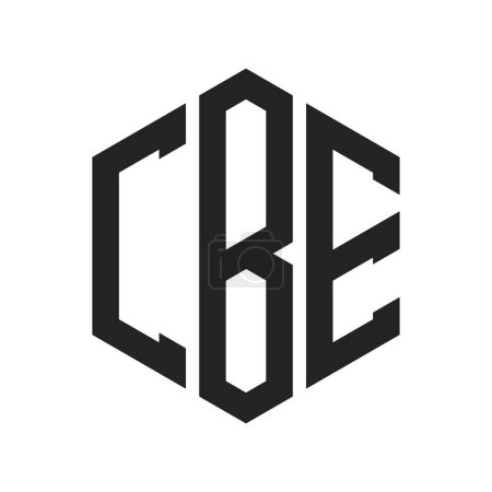 Téléchargez les illustrations : CBE Logo Design. Lettre initiale CBE Monogram Logo utilisant la forme hexagonale - en licence libre de droit