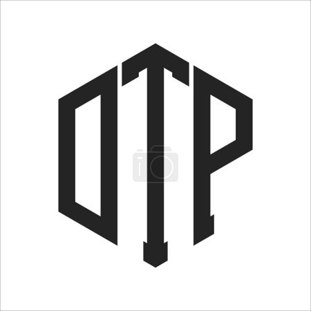 Téléchargez les illustrations : Conception du logo du PAO. Lettre initiale Logo de monogramme PAO utilisant la forme hexagonale - en licence libre de droit