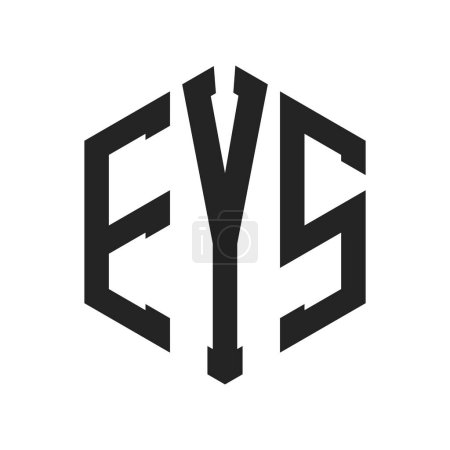 EYS Logo Design. Initial Letter EYS Monogram Logo using Hexagon shape
