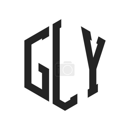 GLY Logo Design. Initial Letter GLY Monogram Logo using Hexagon shape