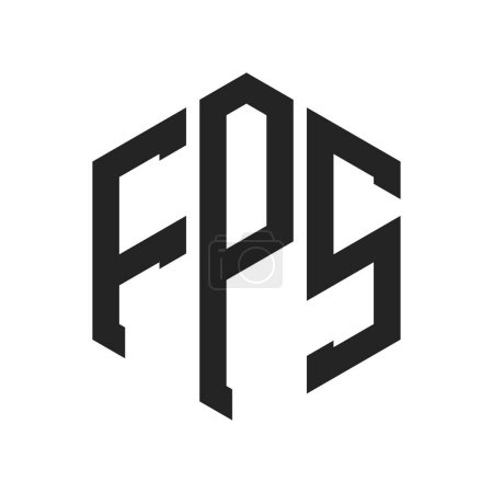 FPS Logo Design. Initial Letter FPS Monogram Logo using Hexagon shape