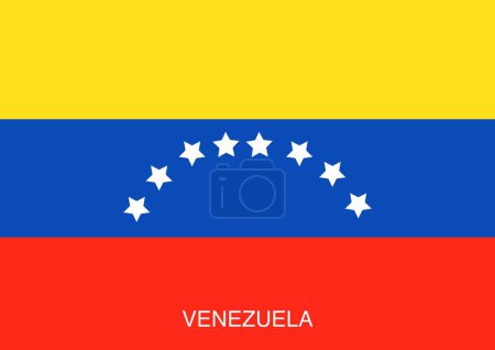Banderas del mundo para escuela con nombre, país Venezuela 