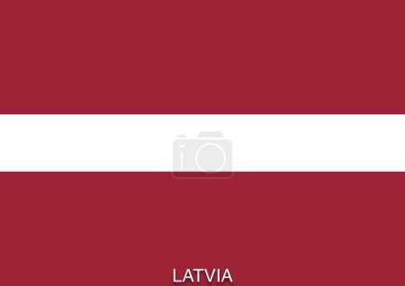 Flaggen der Welt für die Schule mit Namen, Land Lettland oder Republik Lettland
