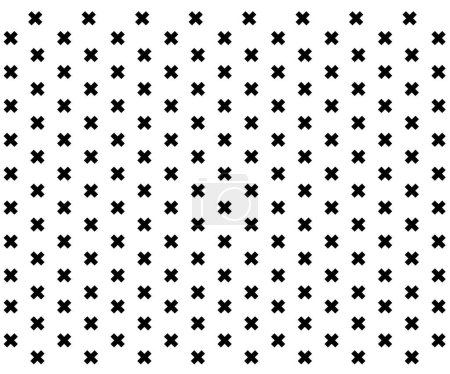 schwarze Farbe X Buchstaben Muster Illusion. Hochwertiges Foto