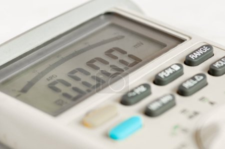Photo for Multimeter for measuring various electrical parameters, multimeter instrument display - Royalty Free Image