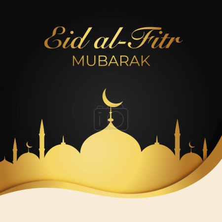 Vector elegante luxuriöse Ramadan, eid al-fitr, islamische Hintergrund dekorative Grußkarte