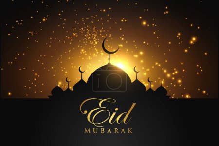 Vector elegante ramadán de lujo, eid al-fitr, fondo islámico tarjeta de felicitación decorativa