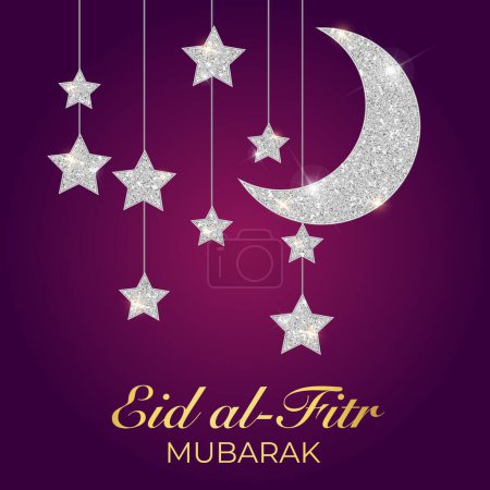 Illustration for Vector elegant luxurious ramadan, eid al-fitr, islamic background decorative greeting card - Royalty Free Image